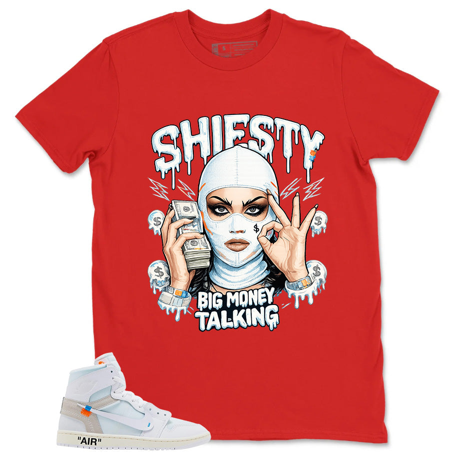 Big Money Talking Shirt - Match Virgil Abloh x Air Jordan 1 Alaska