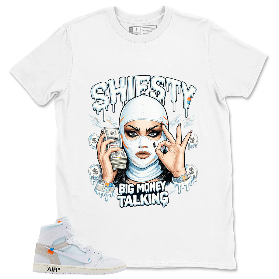 Big Money Talking Shirt - Match Virgil Abloh x Air Jordan 1 Alaska