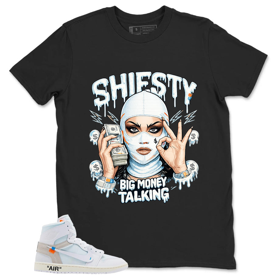 Big Money Talking Shirt - Match Virgil Abloh x Air Jordan 1 Alaska
