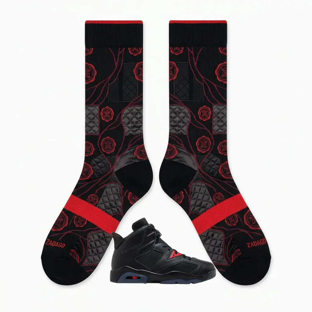 Bin23 Socks – Air Jordan 6 Premio Inspired Mid-Calf Unisex Crew Socks