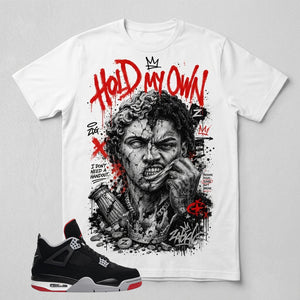 Black Bred 4s Zadago Shirt Hold My Own Graphic