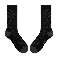 Black Cat 2025 Sneaker Match Socks – Air Jordan 3 Retro Black Cat Inspired Mid-Calf Crew Socks Unisex