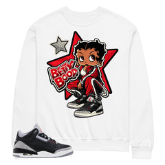 Black Cement 3s Zadago Shirt Betty Boop Graphic
