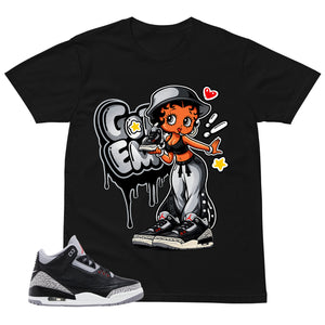 Black Cement 3s Zadago Shirt Got Em Lady Graphic