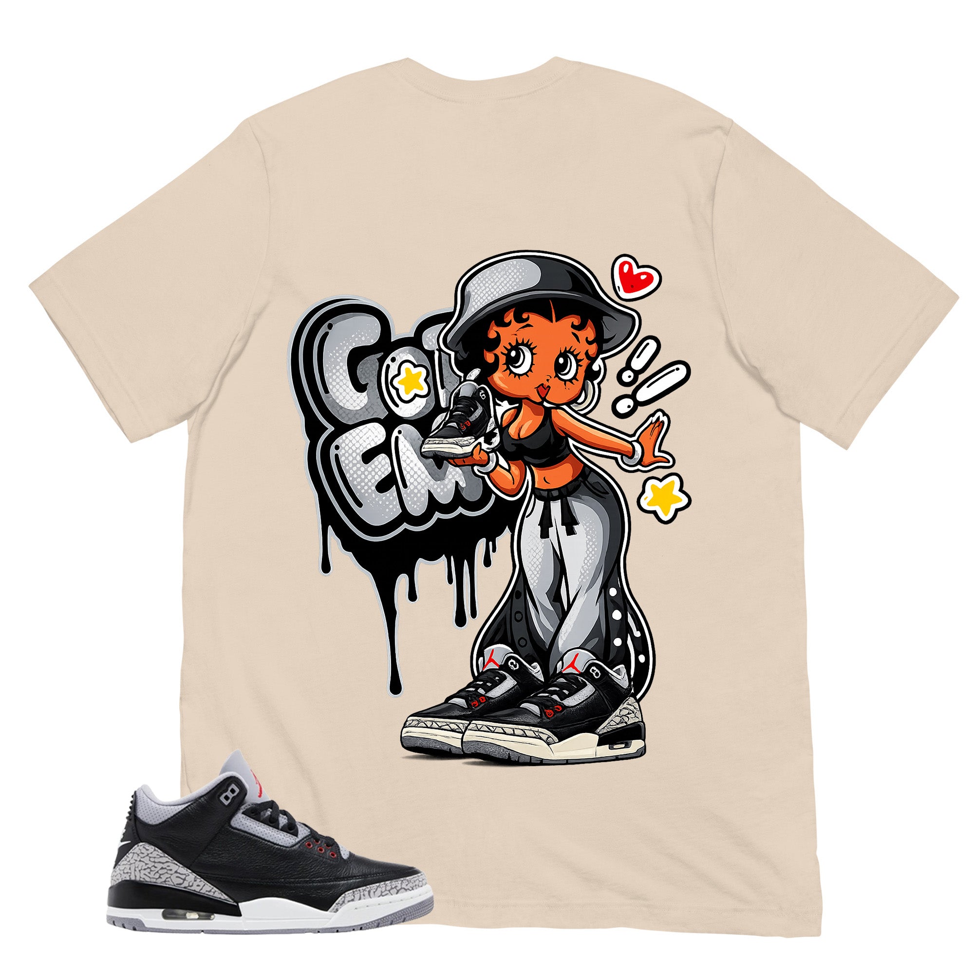 Black Cement 3s Zadago Shirt Got Em Lady Graphic
