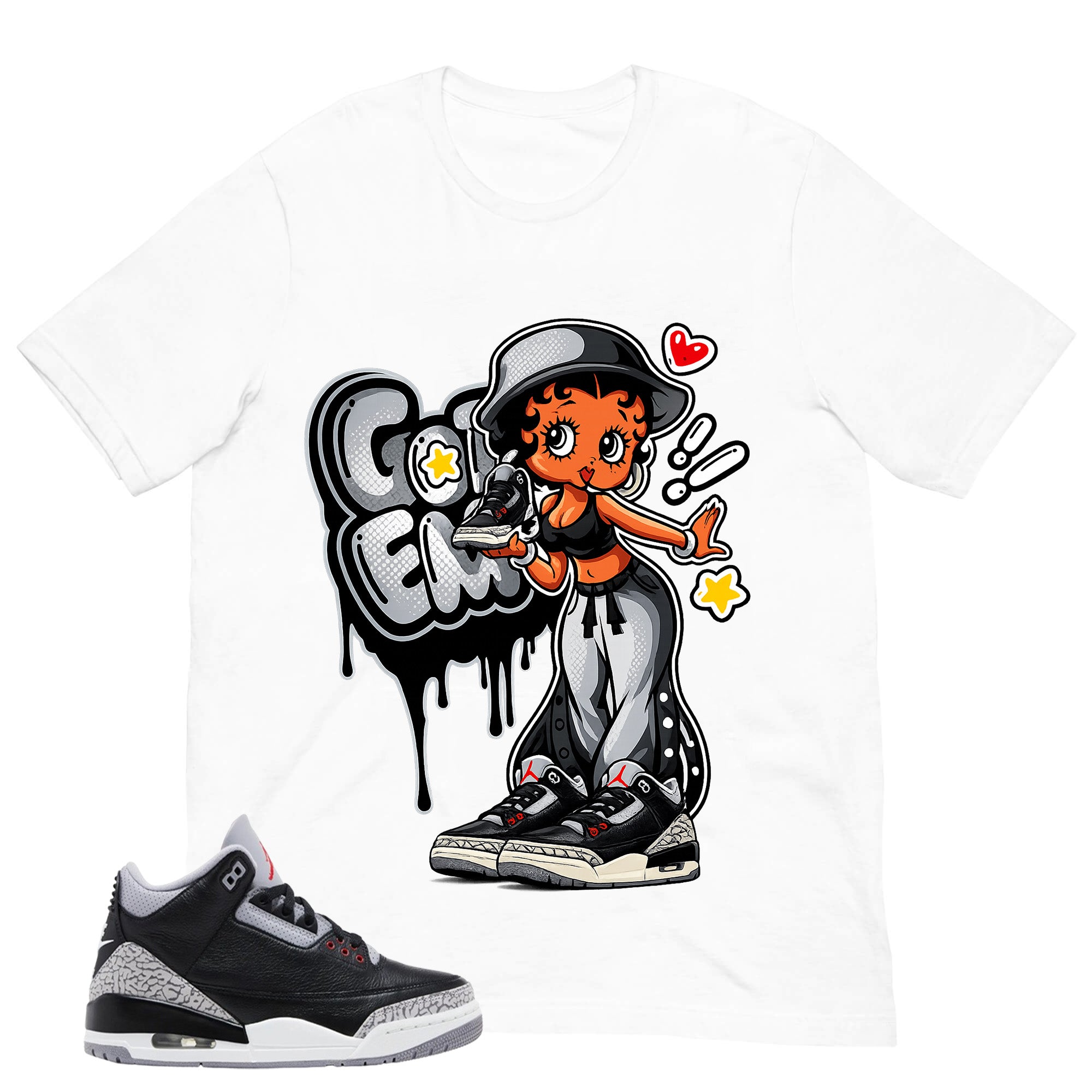 Black Cement 3s Zadago Shirt Got Em Lady Graphic