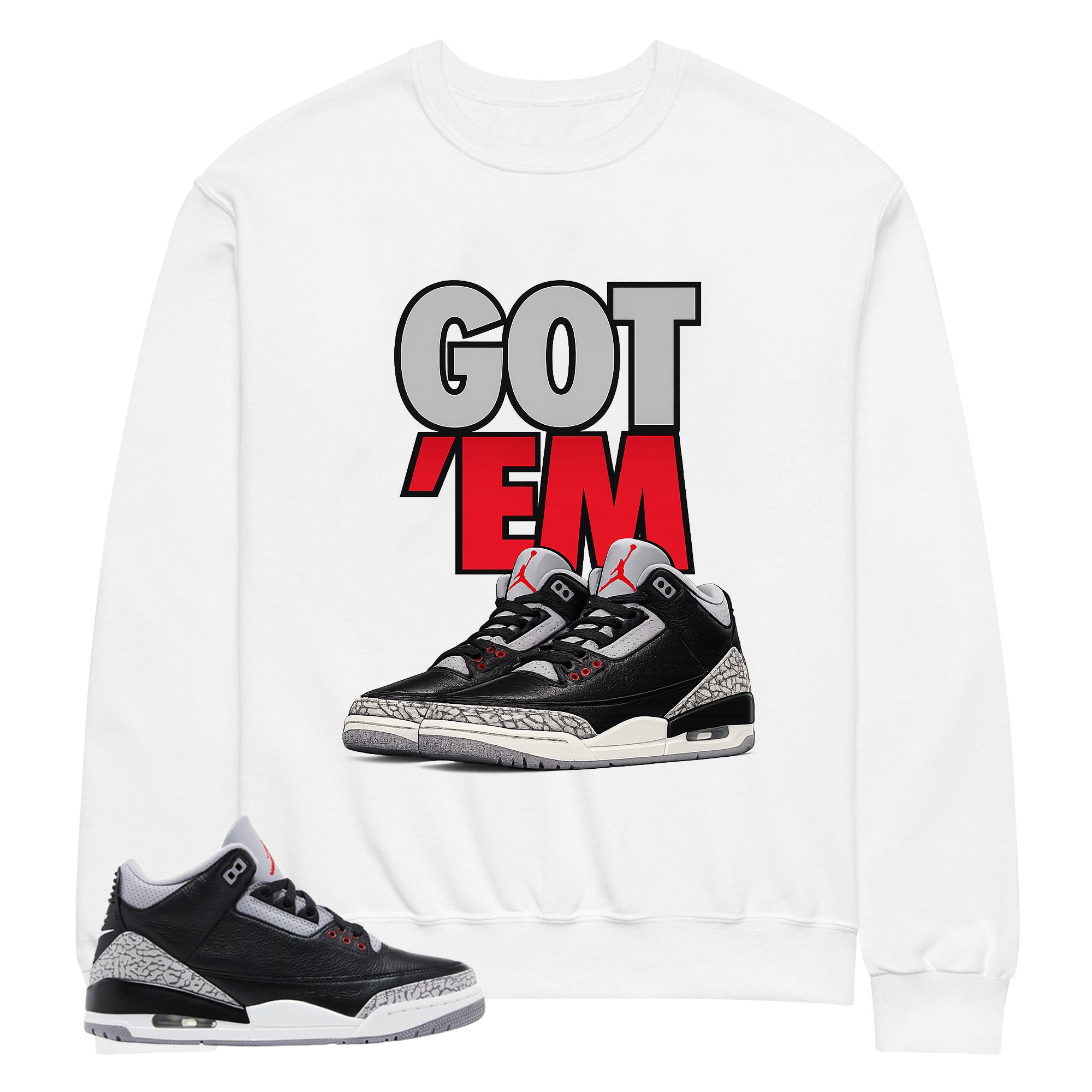 Black Cement 3s Zadago Shirt Got Em Graphic