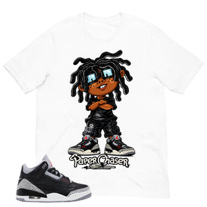 Black Cement 3s Zadago Shirt Paper Chaser Graphic