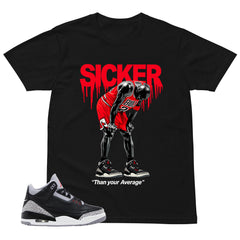Black Cement 3s Zadago Shirt Sicker Than Your Average Graphic