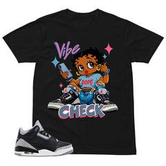 Black Cement 3s Zadago Shirt Vibe Check Graphic
