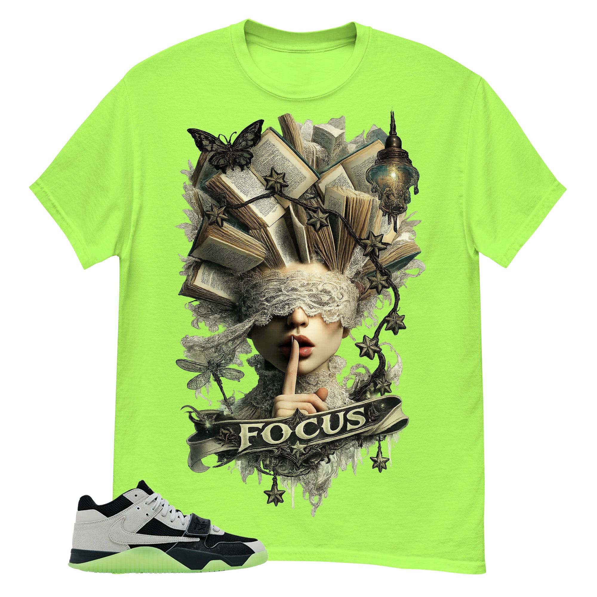 Black Night Silver Chase B x Travis Scott Jumpman Shirt Focus Graphic