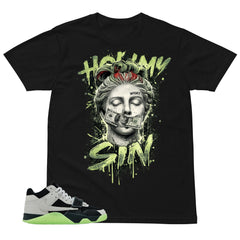 Black Night Silver Chase B x Travis Scott Jumpman Shirt Hold My Sin Graphic