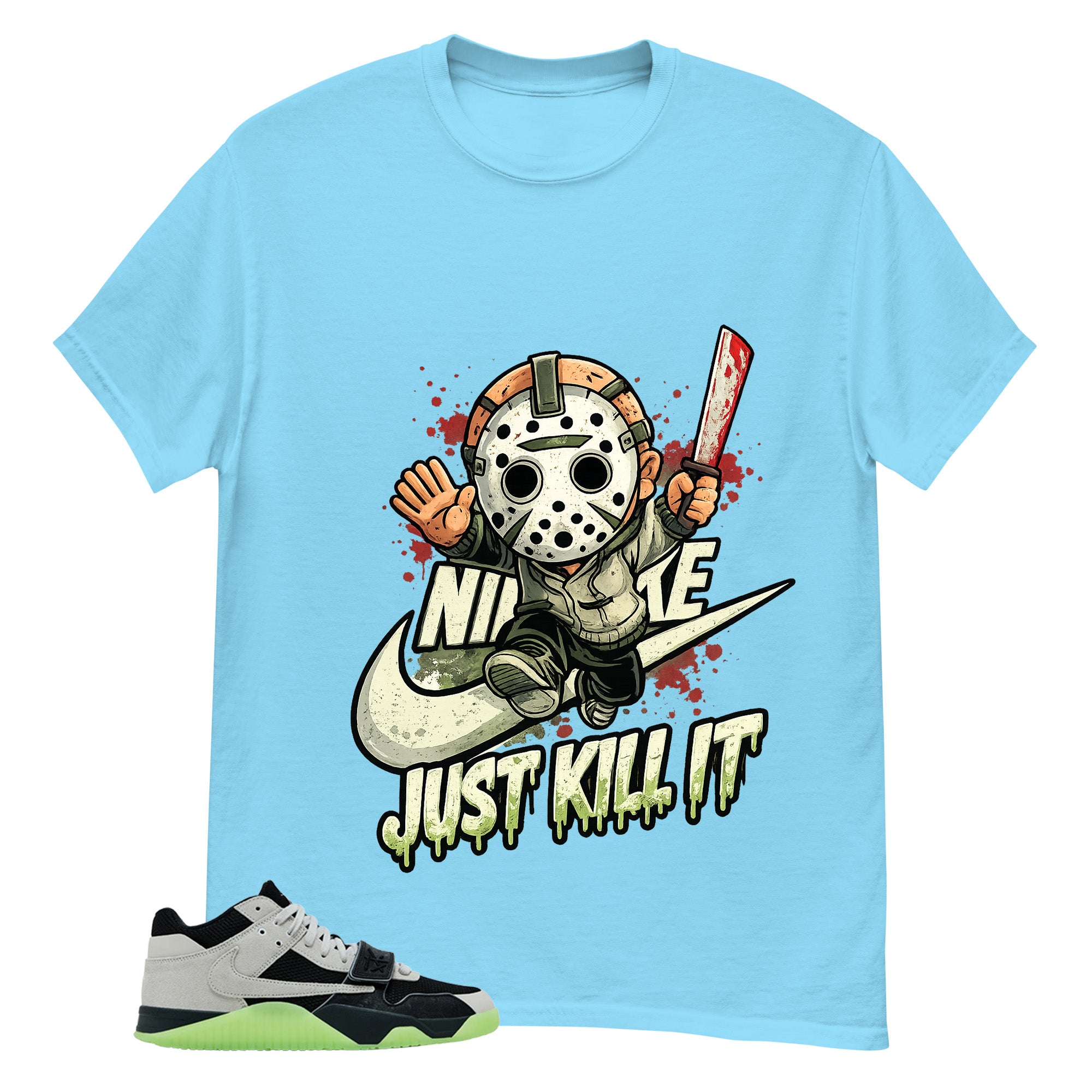 Black Night Silver Chase B x Travis Scott Jumpman Shirt Just Kill It Graphic
