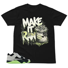 Black Night Silver Chase B x Travis Scott Jumpman Shirt Make It Rain Graphic