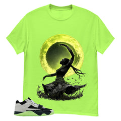 Black Night Silver Chase B x Travis Scott Jumpman Shirt Moon Girl Graphic
