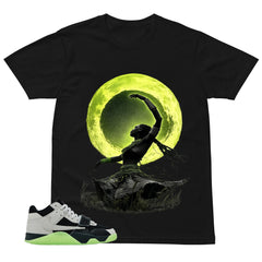 Black Night Silver Chase B x Travis Scott Jumpman Shirt Moon Girl Graphic