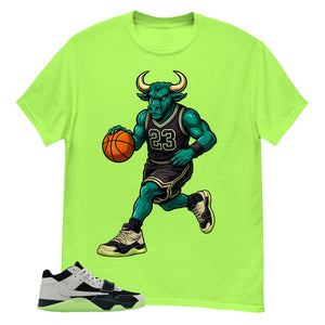 Black Night Silver Chase B x Travis Scott Jumpman Shirt Raging Bull Graphic