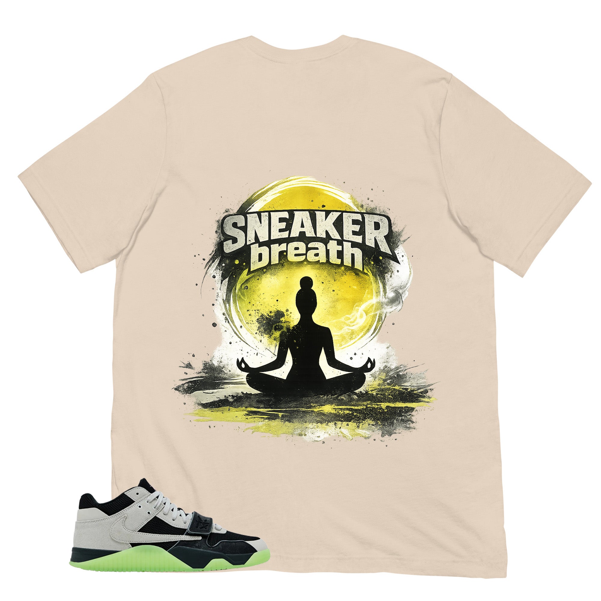 Black Night Silver Chase B x Travis Scott Jumpman Shirt Sneaker Breath Graphic