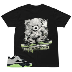 Black Night Silver Chase B x Travis Scott Jumpman Shirt The Struggle Is Real Graphic