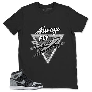 Black Rebellionaire 1s Zadago Shirt Always Fly Graphic