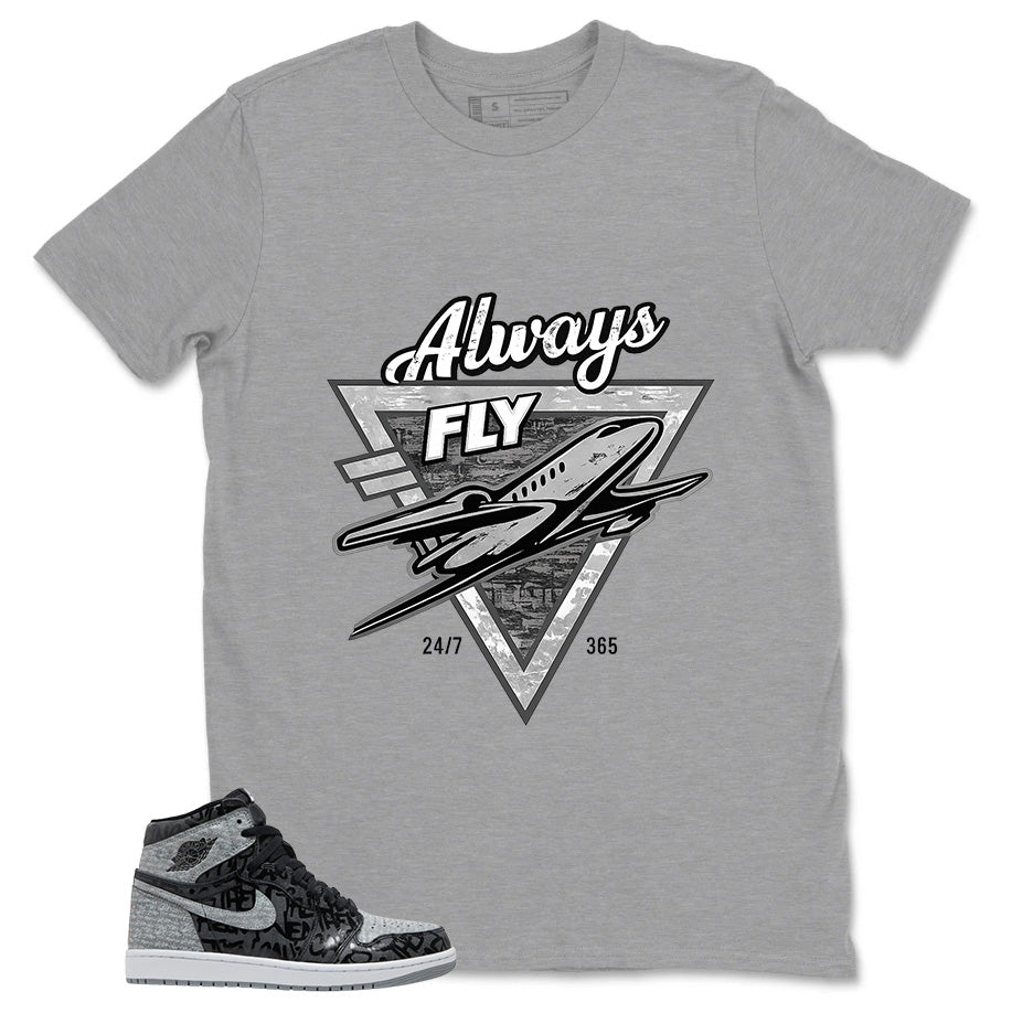 Black Rebellionaire 1s Zadago Shirt Always Fly Graphic