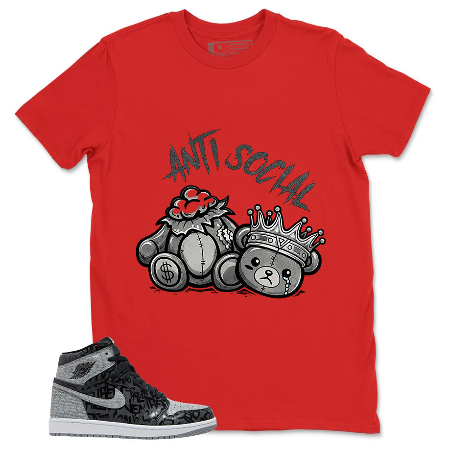 Black Rebellionaire 1s Zadago Shirt Anti Social Graphic