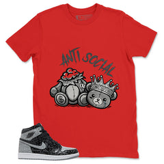 Black Rebellionaire 1s Zadago Shirt Anti Social Graphic