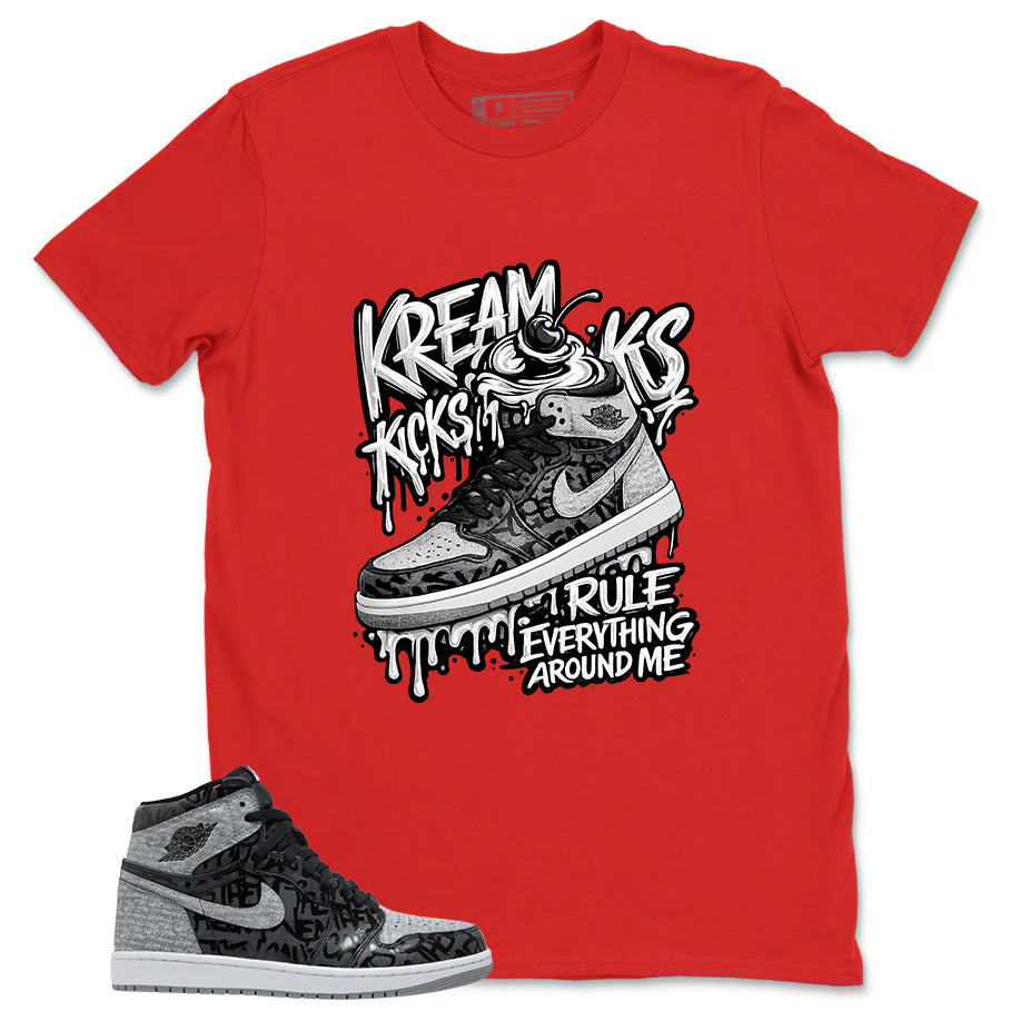 Black Rebellionaire 1s Zadago Shirt Kream Kicks Graphic