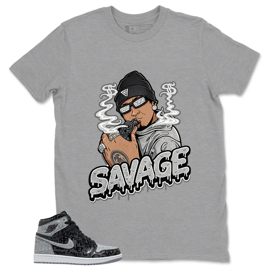 Black Rebellionaire 1s Zadago Shirt Savage Graphic