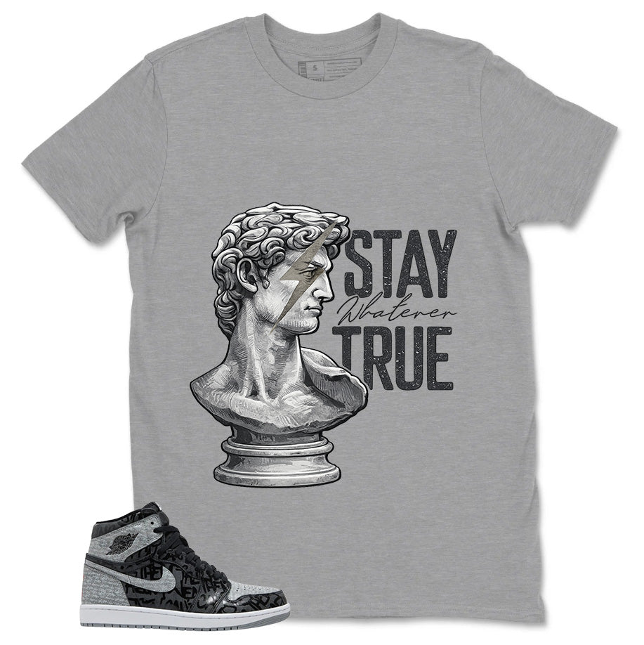 Black Rebellionaire 1s Zadago Shirt Stay True Graphic