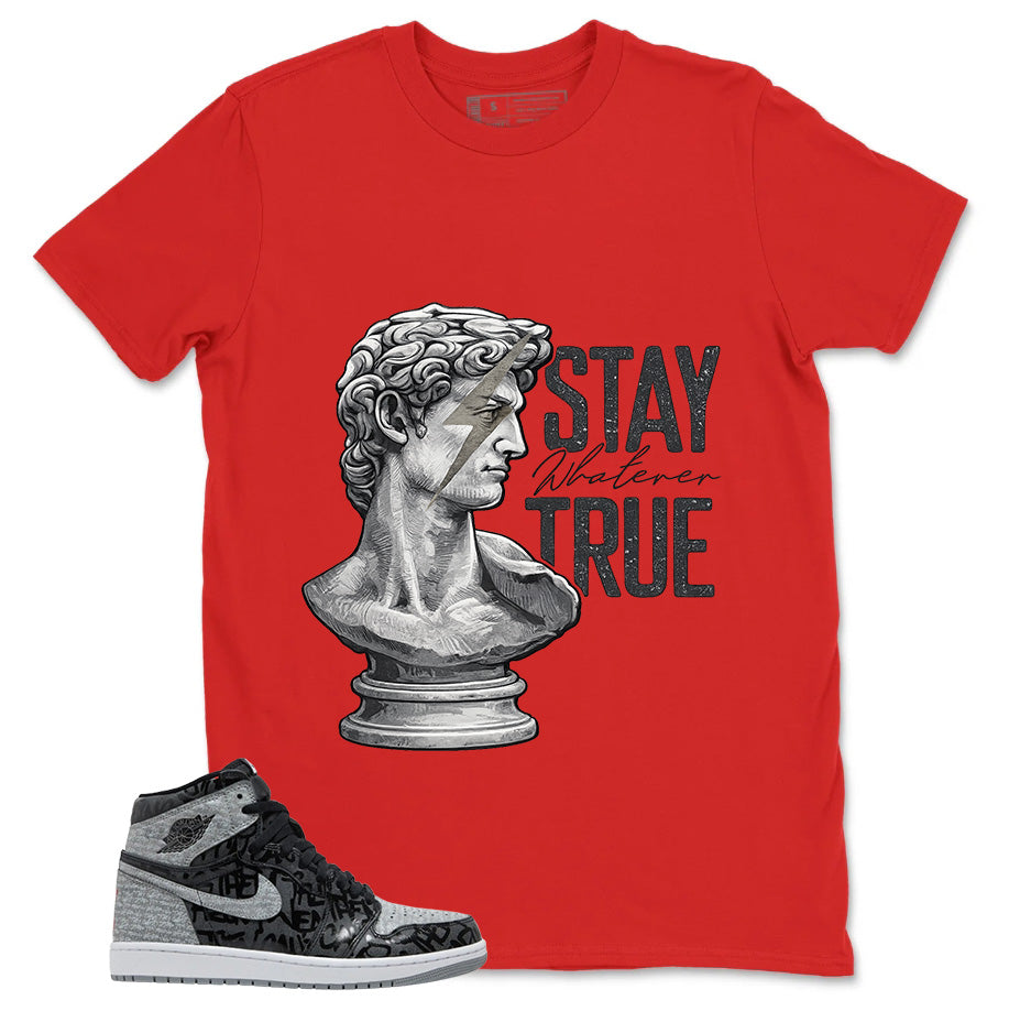 Black Rebellionaire 1s Zadago Shirt Stay True Graphic