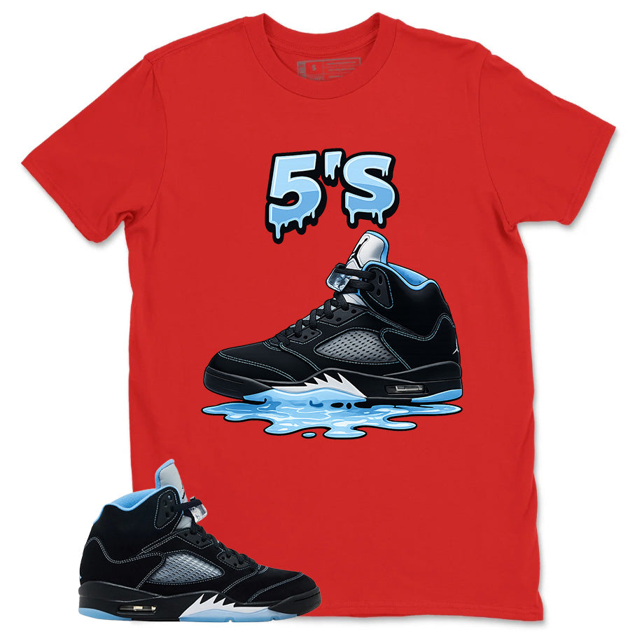 Black University Blue 6s Zadago Shirt 5's Dripping Graphic