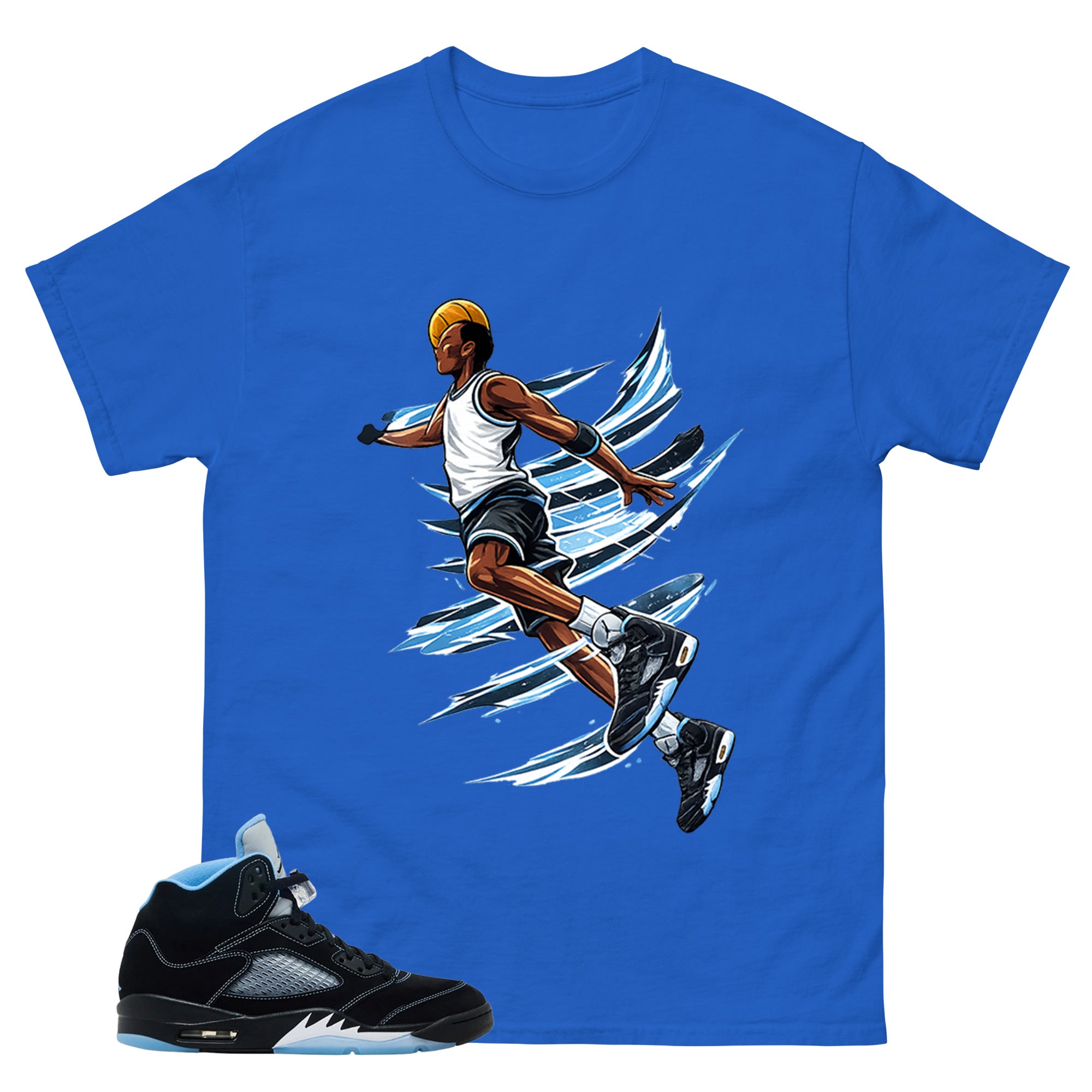 Black University Blue 6s Zadago Shirt Air Ball Graphic