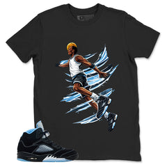 Black University Blue 6s Zadago Shirt Air Ball Graphic