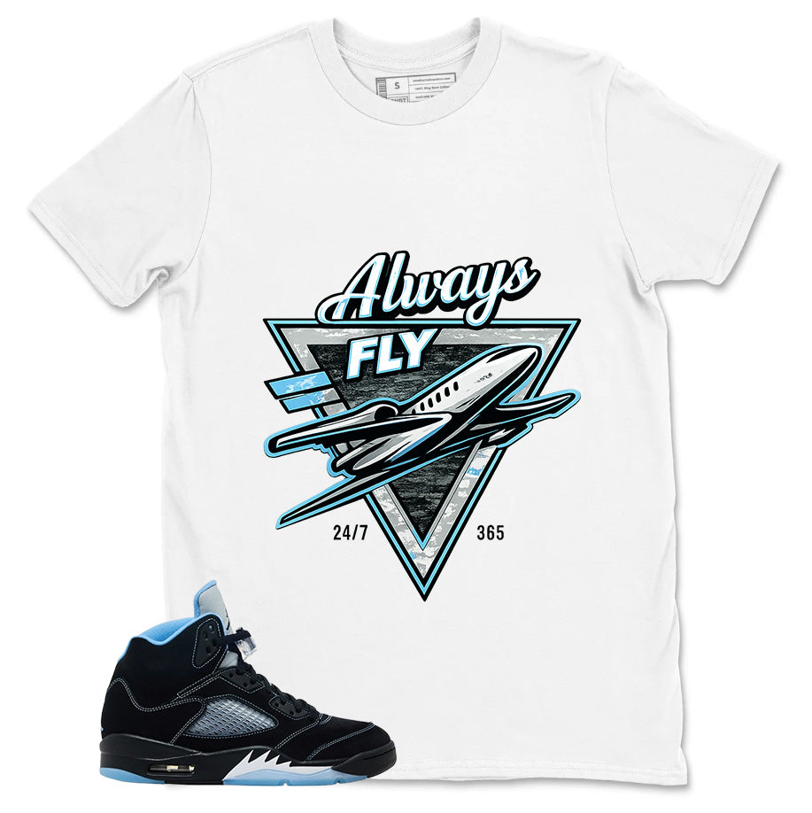 Black University Blue 6s Zadago Shirt Always Fly Graphic