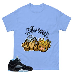 Black University Blue 6s Zadago Shirt Anti Social Graphic