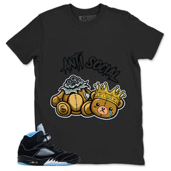 Black University Blue 6s Zadago Shirt Anti Social Graphic