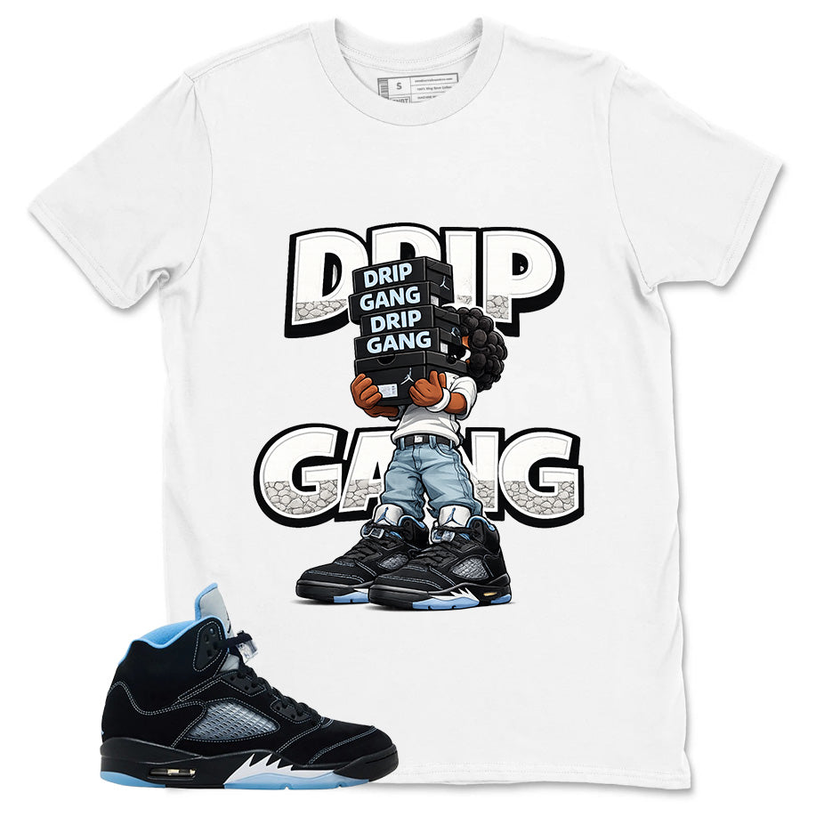 Black University Blue 6s Zadago Shirt Drip Gang Graphic