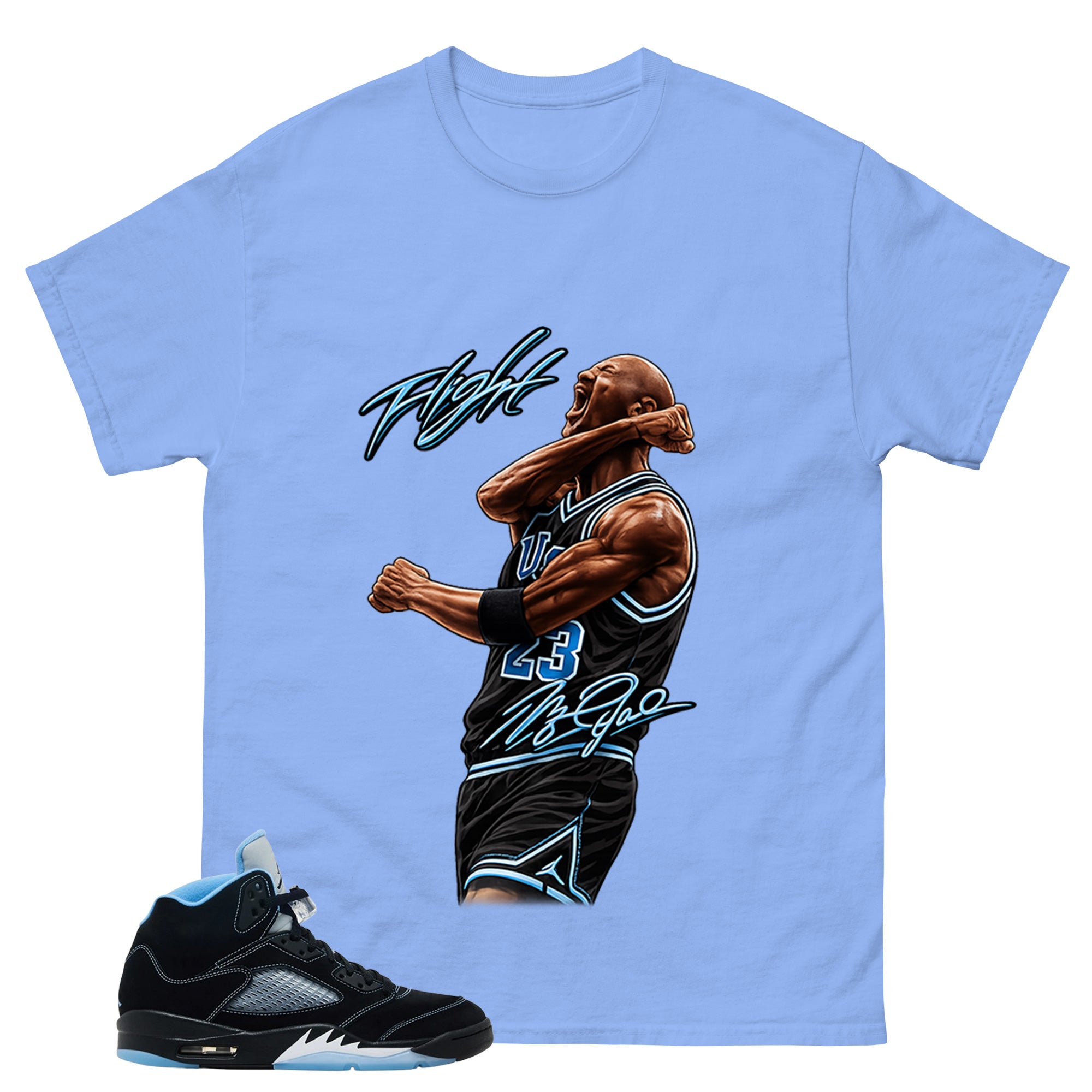 Black University Blue 6s Zadago Shirt Flight Victory Graphic
