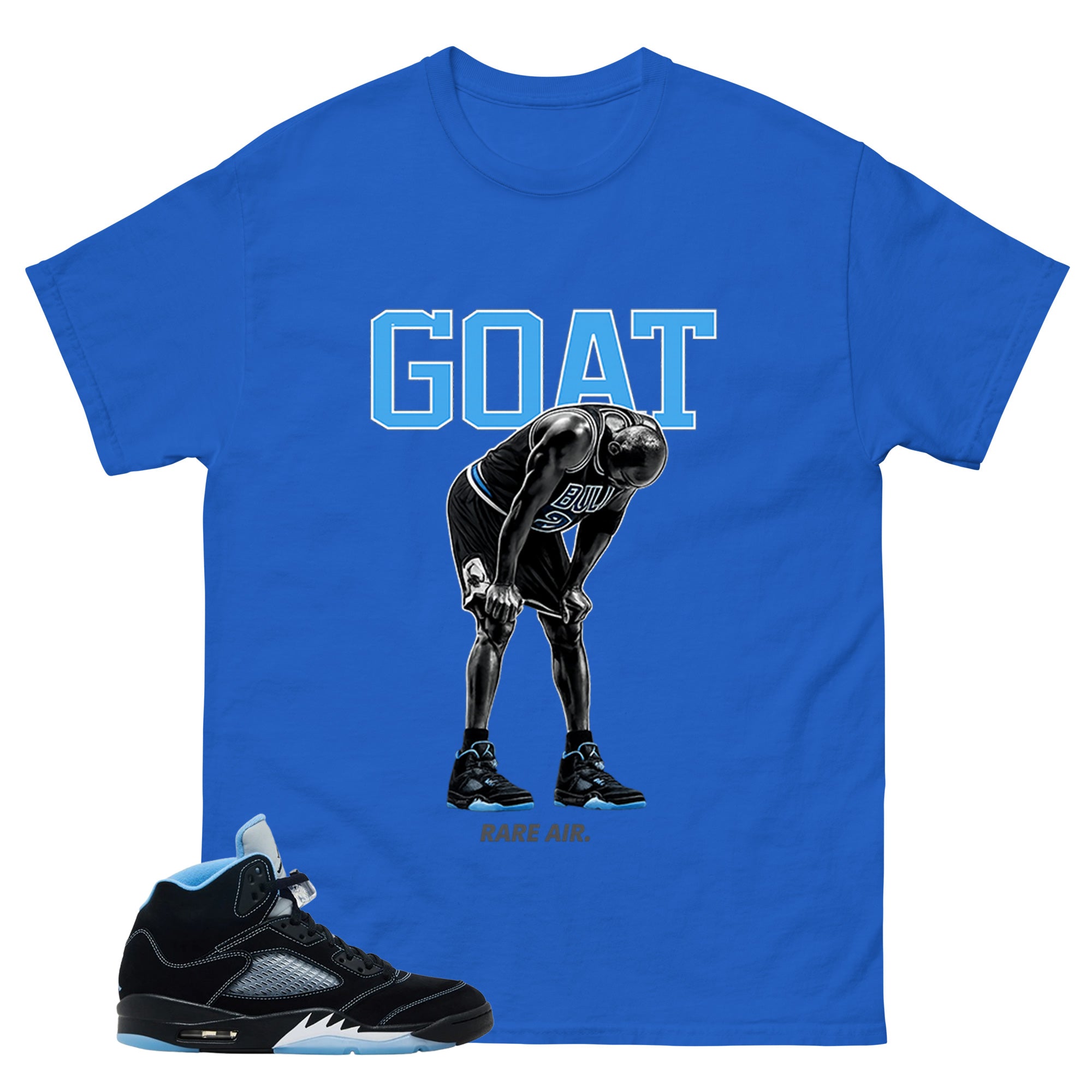 Black University Blue 6s Zadago Shirt Goat Rare Air Graphic