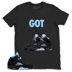 Black University Blue 6s Zadago Shirt Got Em Graphic