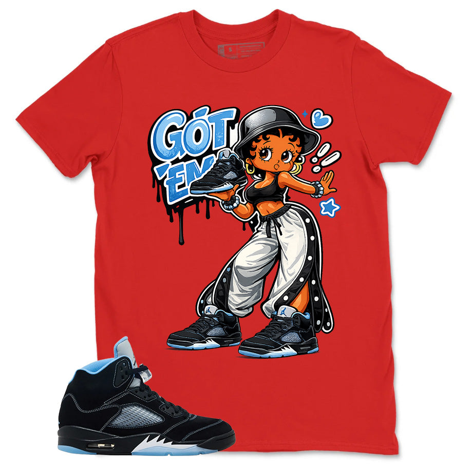Black University Blue 6s Zadago Shirt Got Em Lady Graphic