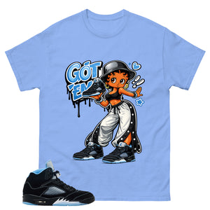Black University Blue 6s Zadago Shirt Got Em Lady Graphic