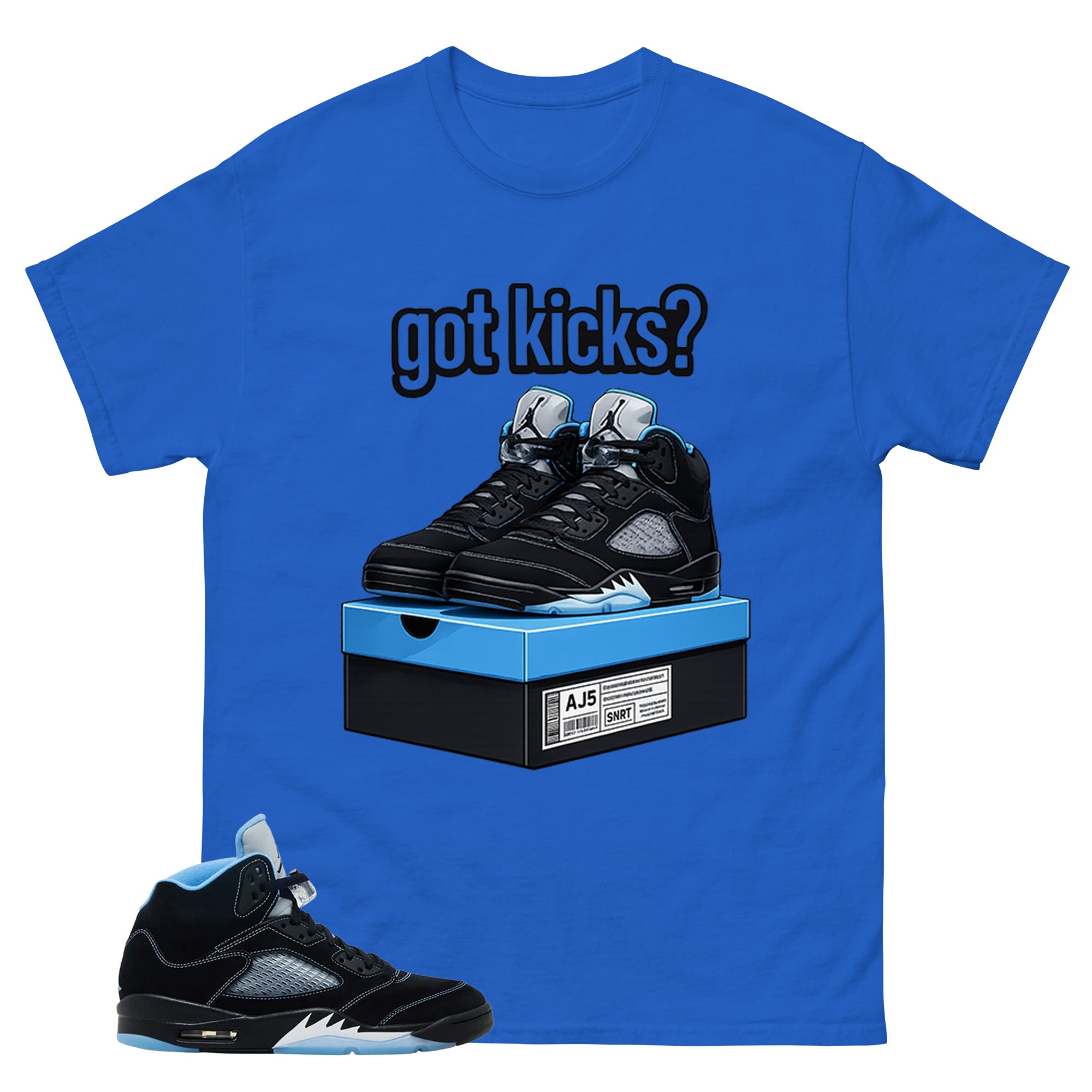 Black University Blue 6s Zadago Shirt Got Kicks Graphic