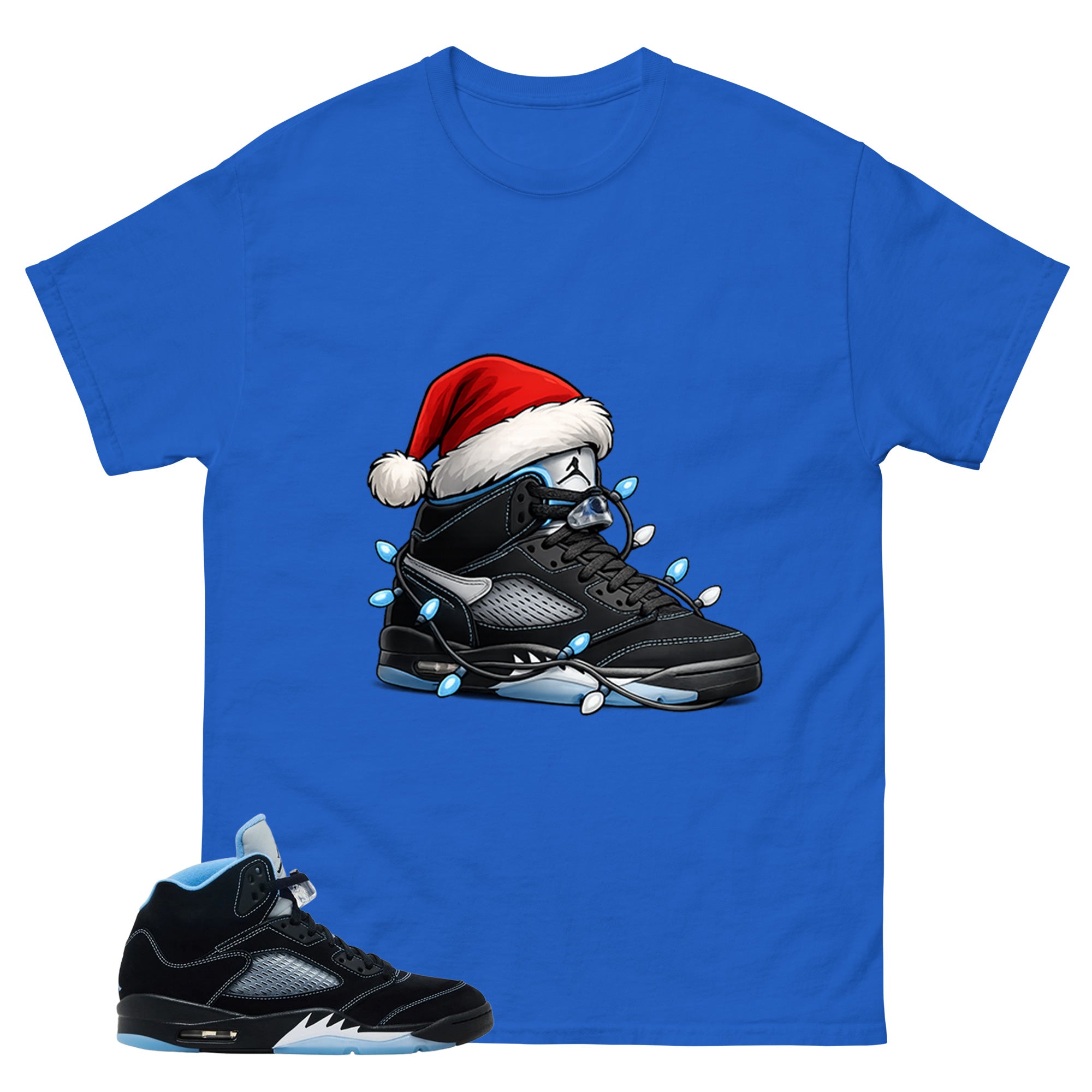 Black University Blue 6s Zadago Shirt Kickmas Graphic