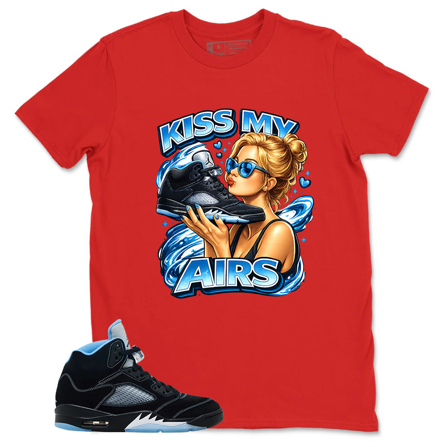 Black University Blue 6s Zadago Shirt Kiss My Airs Graphic