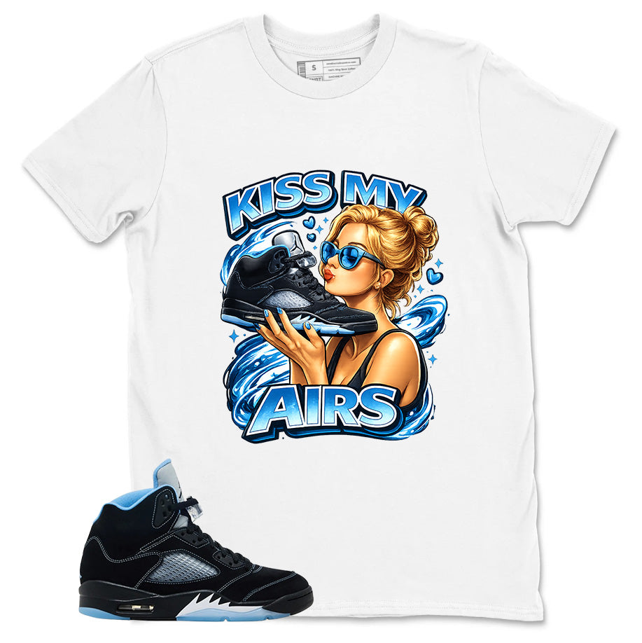 Black University Blue 6s Zadago Shirt Kiss My Airs Graphic