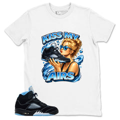 Black University Blue 6s Zadago Shirt Kiss My Airs Graphic