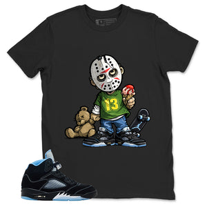Black University Blue 6s Zadago Shirt Little Jason Graphic