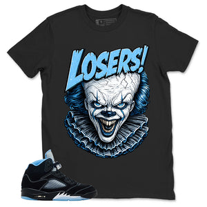 Black University Blue 6s Zadago Shirt Loser IT Graphic